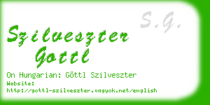 szilveszter gottl business card